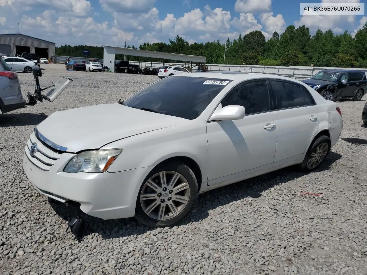 2006 Toyota Avalon Xl VIN: 4T1BK36B76U070265 Lot: 62399895