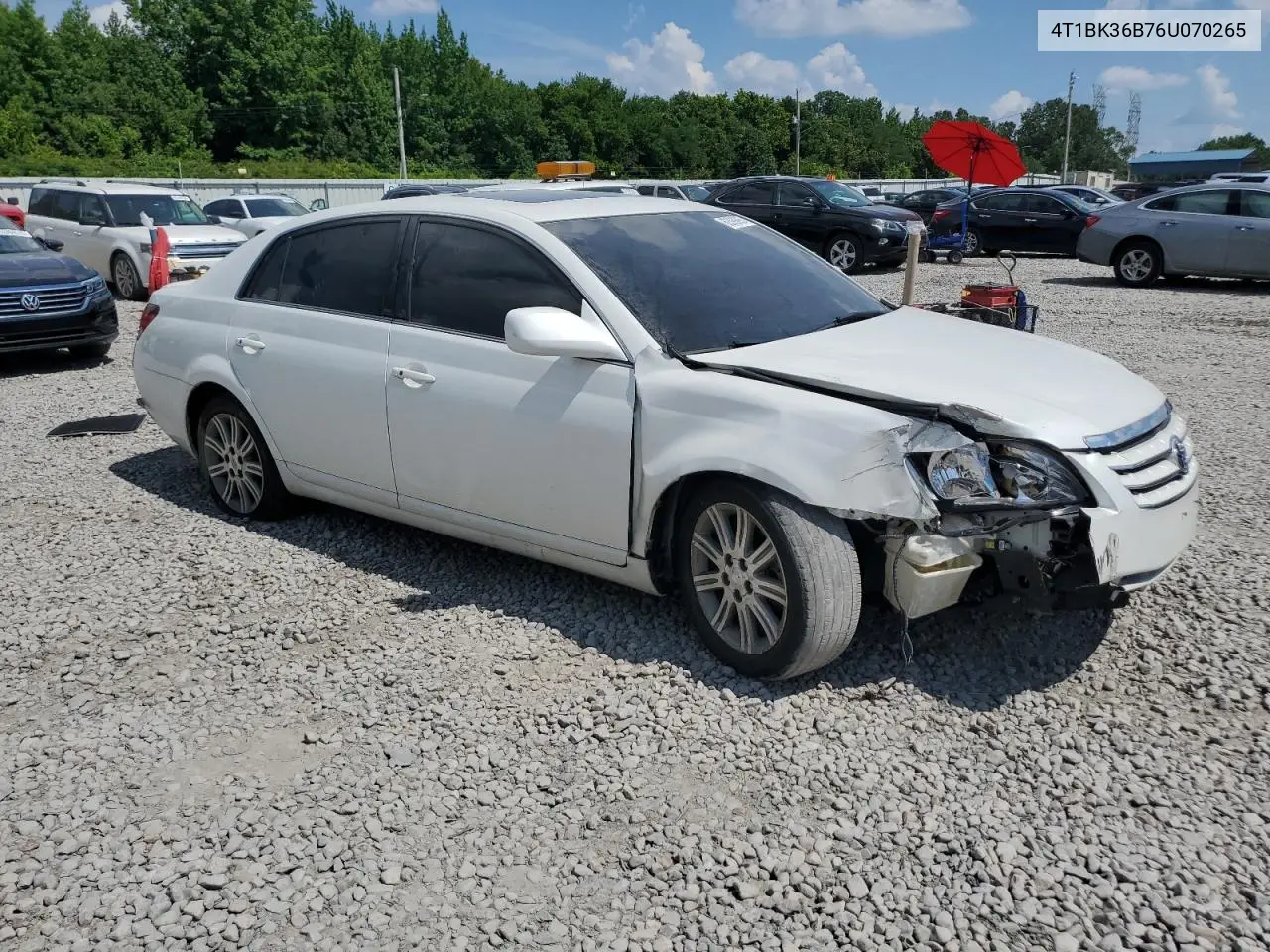 2006 Toyota Avalon Xl VIN: 4T1BK36B76U070265 Lot: 62399895