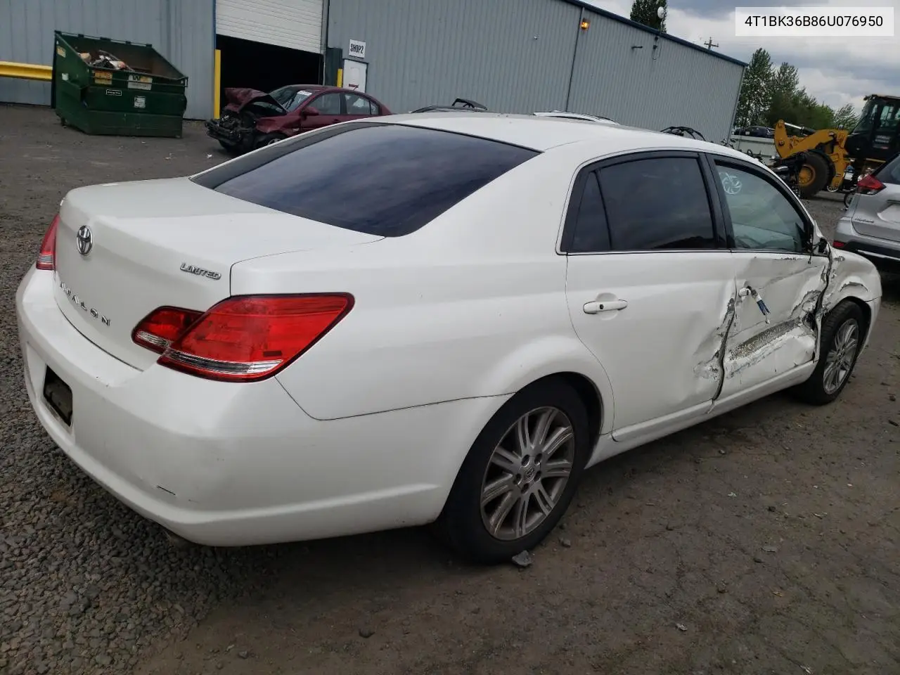 2006 Toyota Avalon Xl VIN: 4T1BK36B86U076950 Lot: 62779465