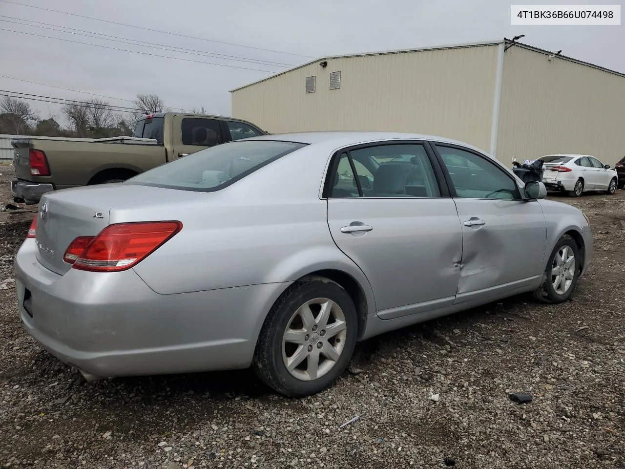 2006 Toyota Avalon Xl VIN: 4T1BK36B66U074498 Lot: 89202995