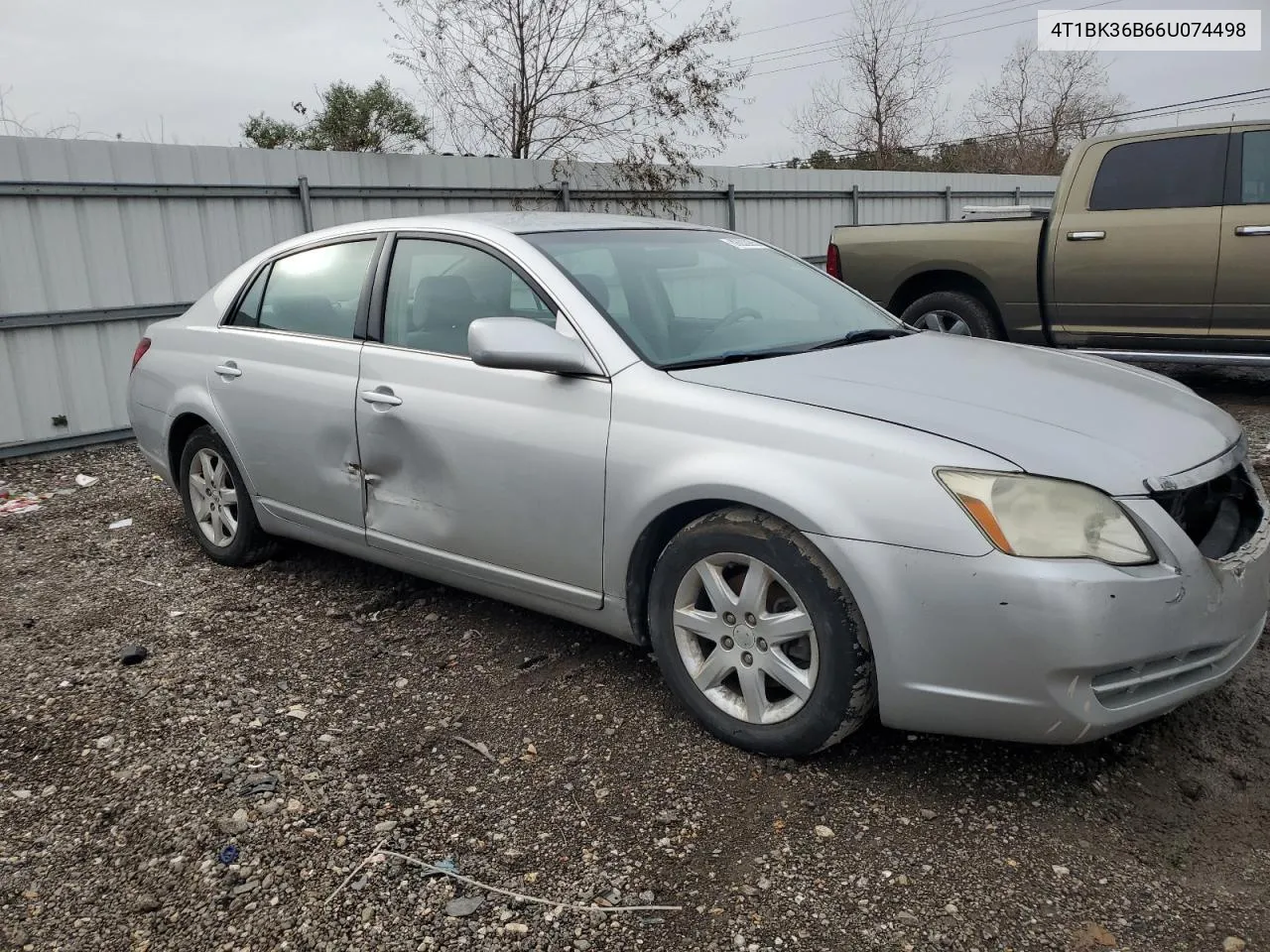 2006 Toyota Avalon Xl VIN: 4T1BK36B66U074498 Lot: 89202995