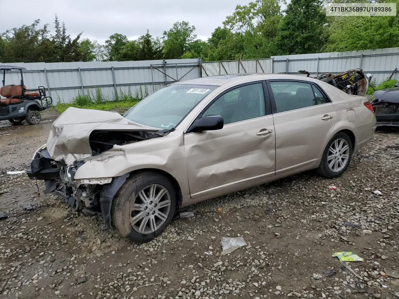 2007 Toyota Avalon Xl VIN: 4T1BK36B97U189386 Lot: 55917365