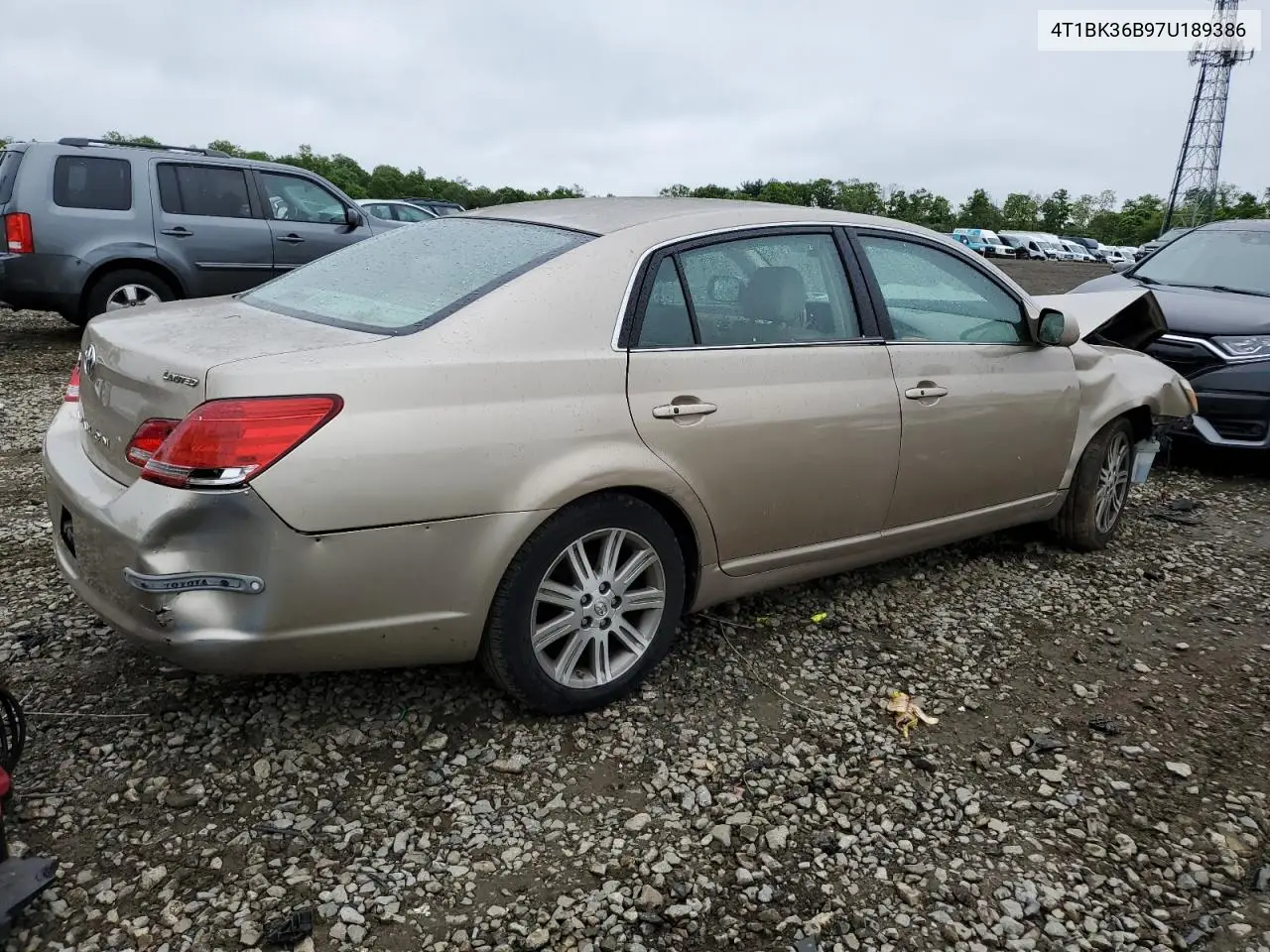 2007 Toyota Avalon Xl VIN: 4T1BK36B97U189386 Lot: 55917365