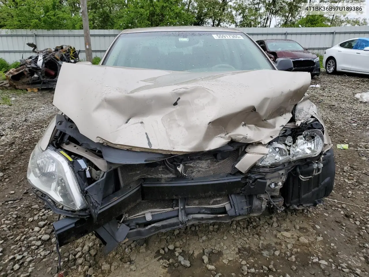 2007 Toyota Avalon Xl VIN: 4T1BK36B97U189386 Lot: 55917365