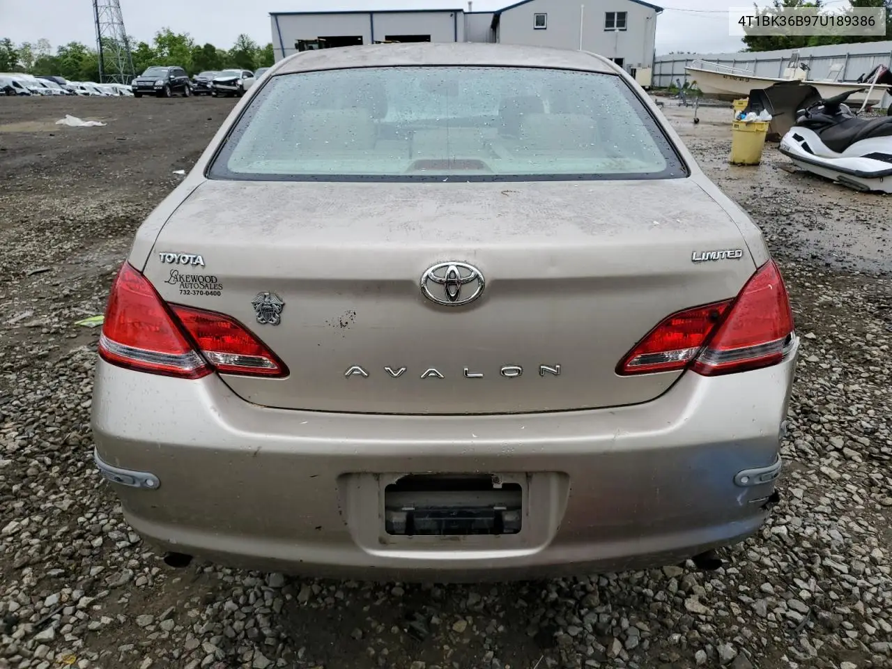 2007 Toyota Avalon Xl VIN: 4T1BK36B97U189386 Lot: 55917365