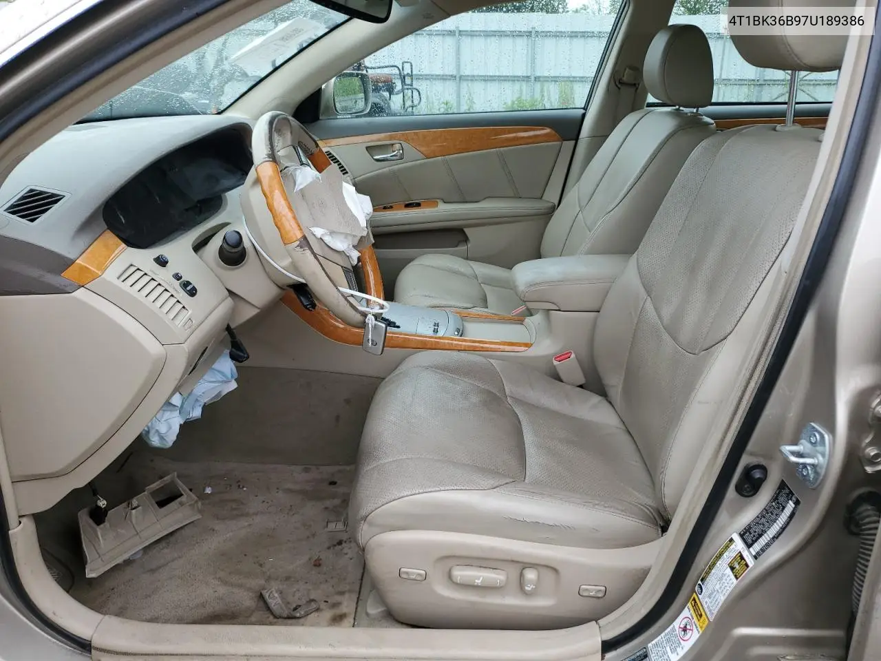 2007 Toyota Avalon Xl VIN: 4T1BK36B97U189386 Lot: 55917365