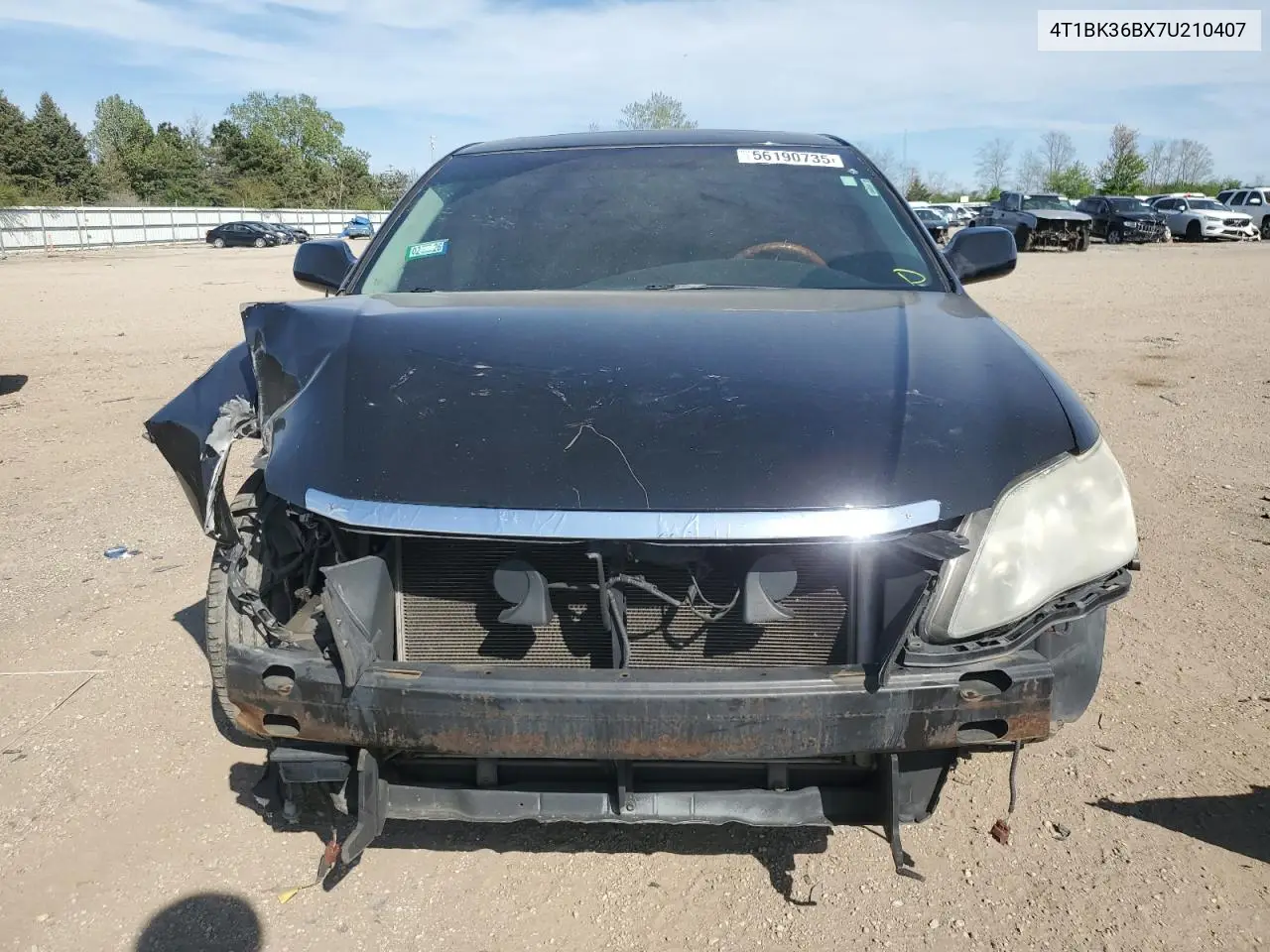 2007 Toyota Avalon Xl VIN: 4T1BK36BX7U210407 Lot: 56190735