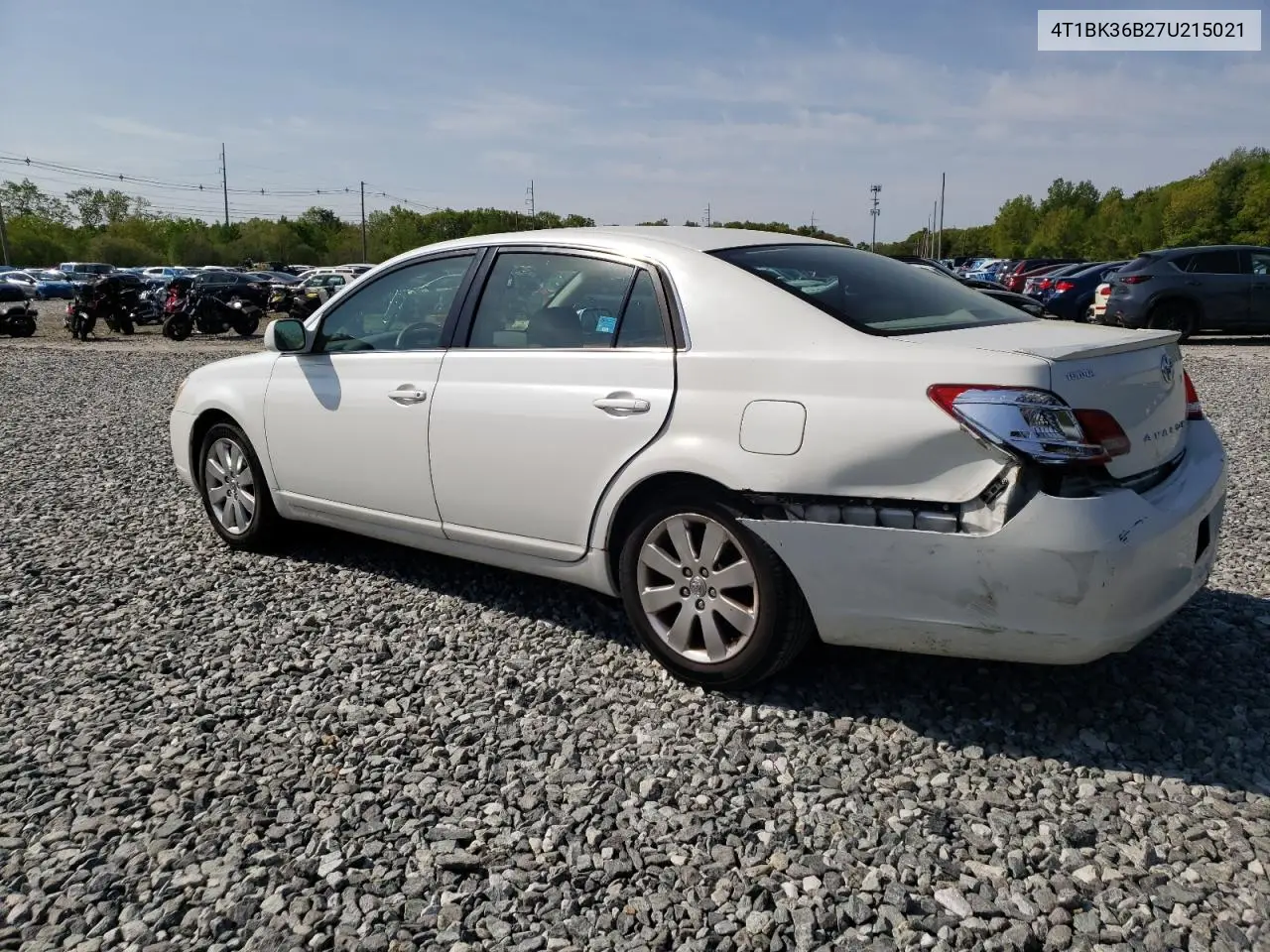 2007 Toyota Avalon Xl VIN: 4T1BK36B27U215021 Lot: 56408185