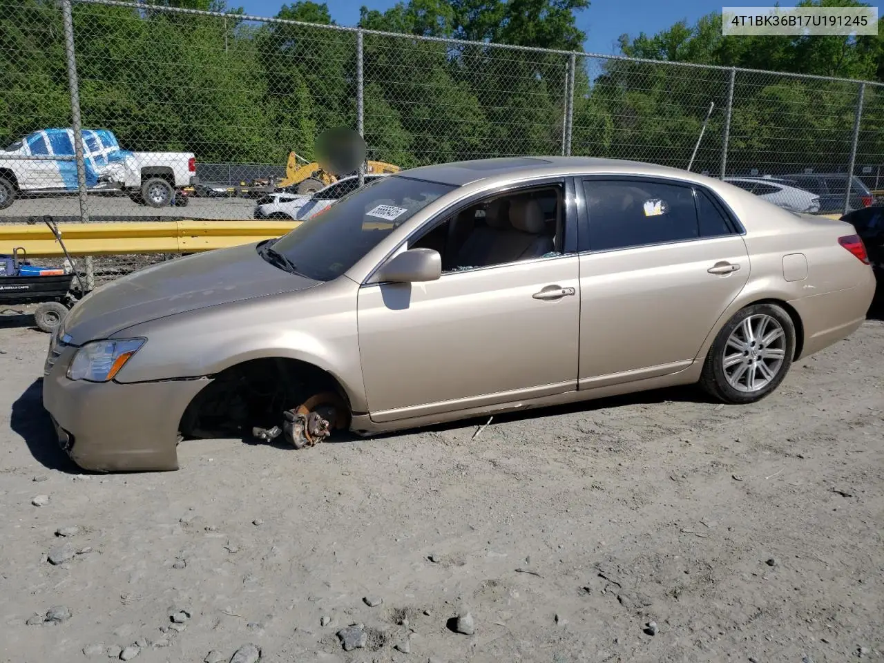 2007 Toyota Avalon Xl VIN: 4T1BK36B17U191245 Lot: 56665425