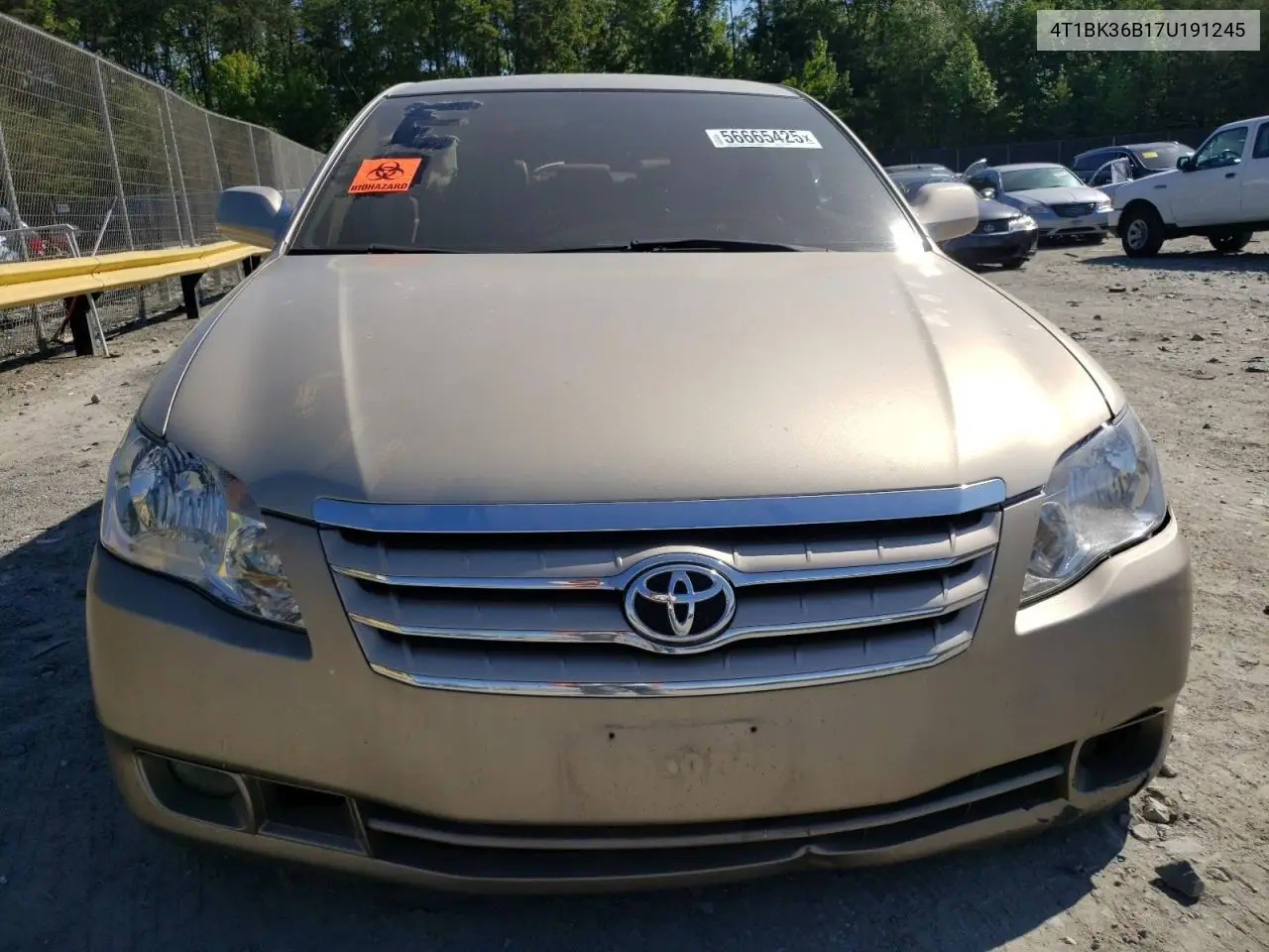 2007 Toyota Avalon Xl VIN: 4T1BK36B17U191245 Lot: 56665425