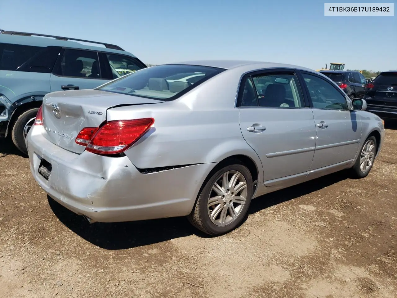 2007 Toyota Avalon Xl VIN: 4T1BK36B17U189432 Lot: 61295495