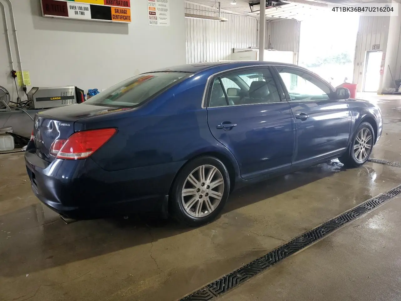 2007 Toyota Avalon Xl VIN: 4T1BK36B47U216204 Lot: 61409765