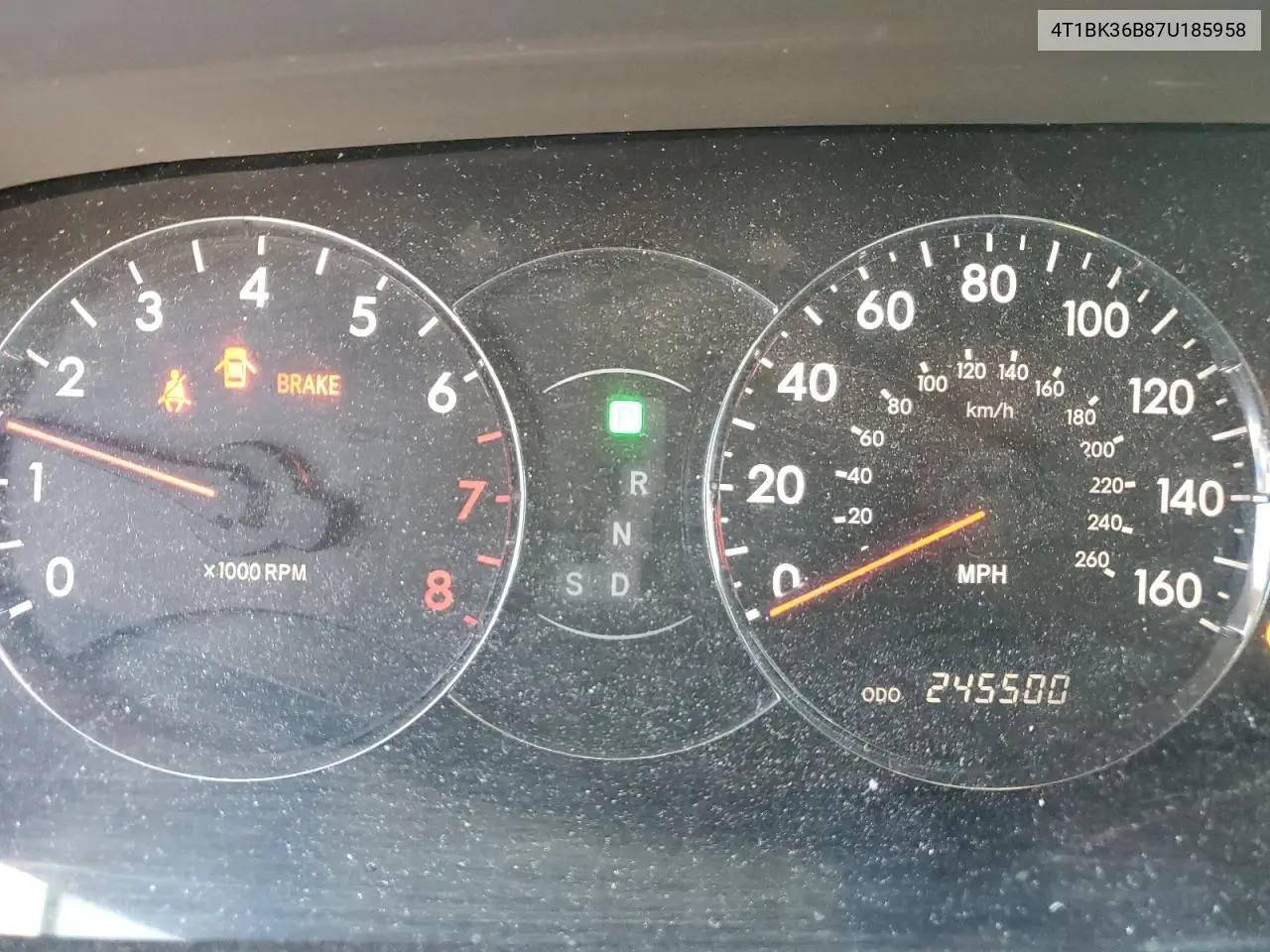 2007 Toyota Avalon Xl VIN: 4T1BK36B87U185958 Lot: 62090915