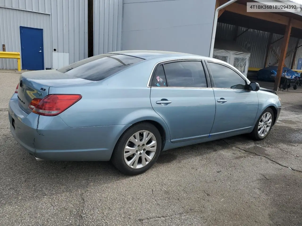 2008 Toyota Avalon Xl VIN: 4T1BK36B18U294392 Lot: 56764705