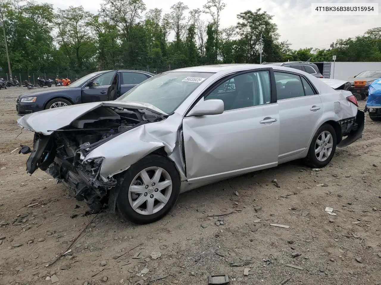 2008 Toyota Avalon Xl VIN: 4T1BK36B38U315954 Lot: 56835625