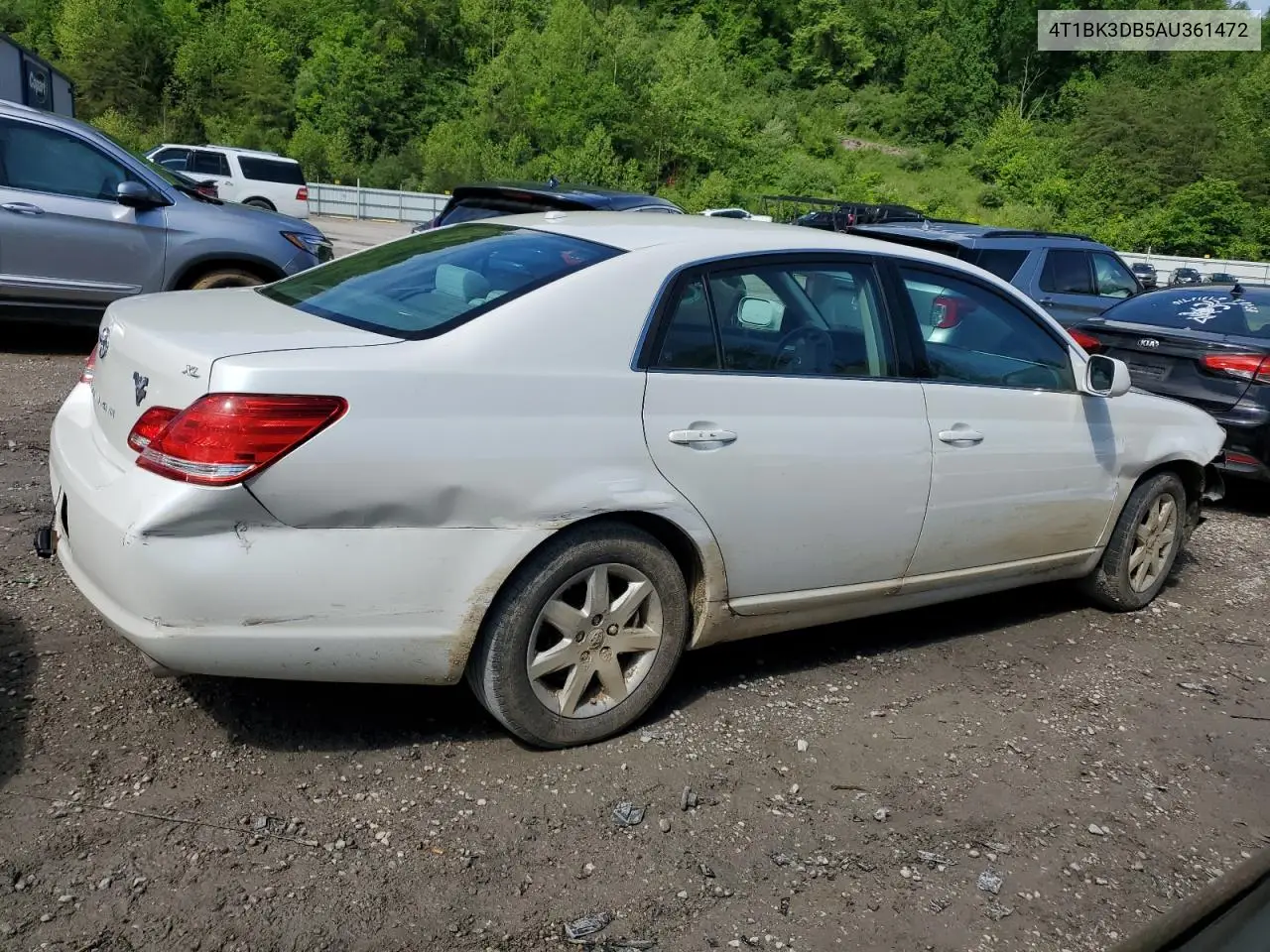2010 Toyota Avalon Xl VIN: 4T1BK3DB5AU361472 Lot: 56011635