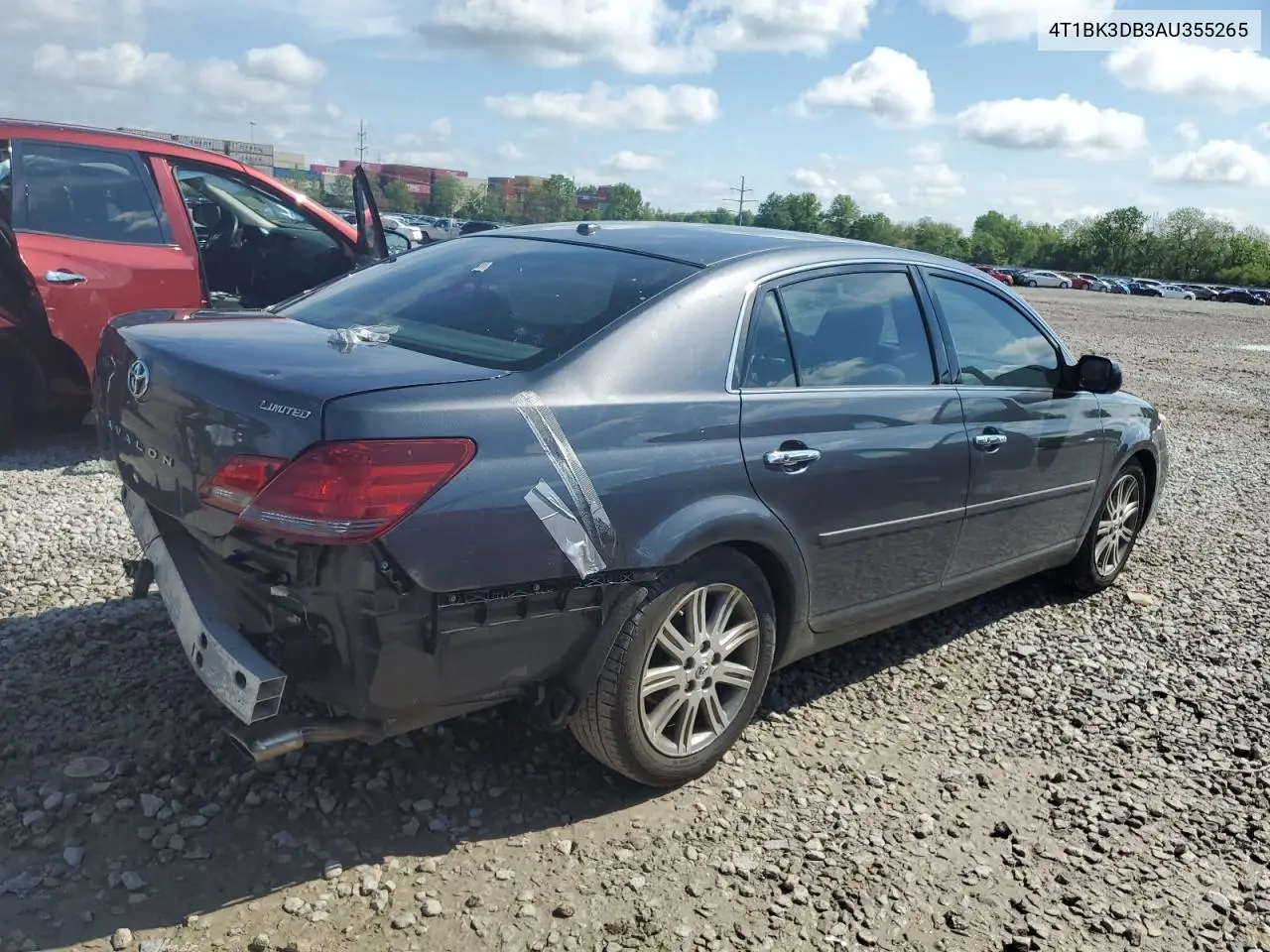 2010 Toyota Avalon Xl VIN: 4T1BK3DB3AU355265 Lot: 56400975