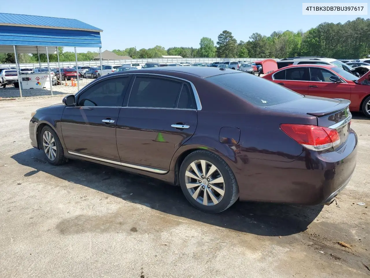 2011 Toyota Avalon Base VIN: 4T1BK3DB7BU397617 Lot: 51995925