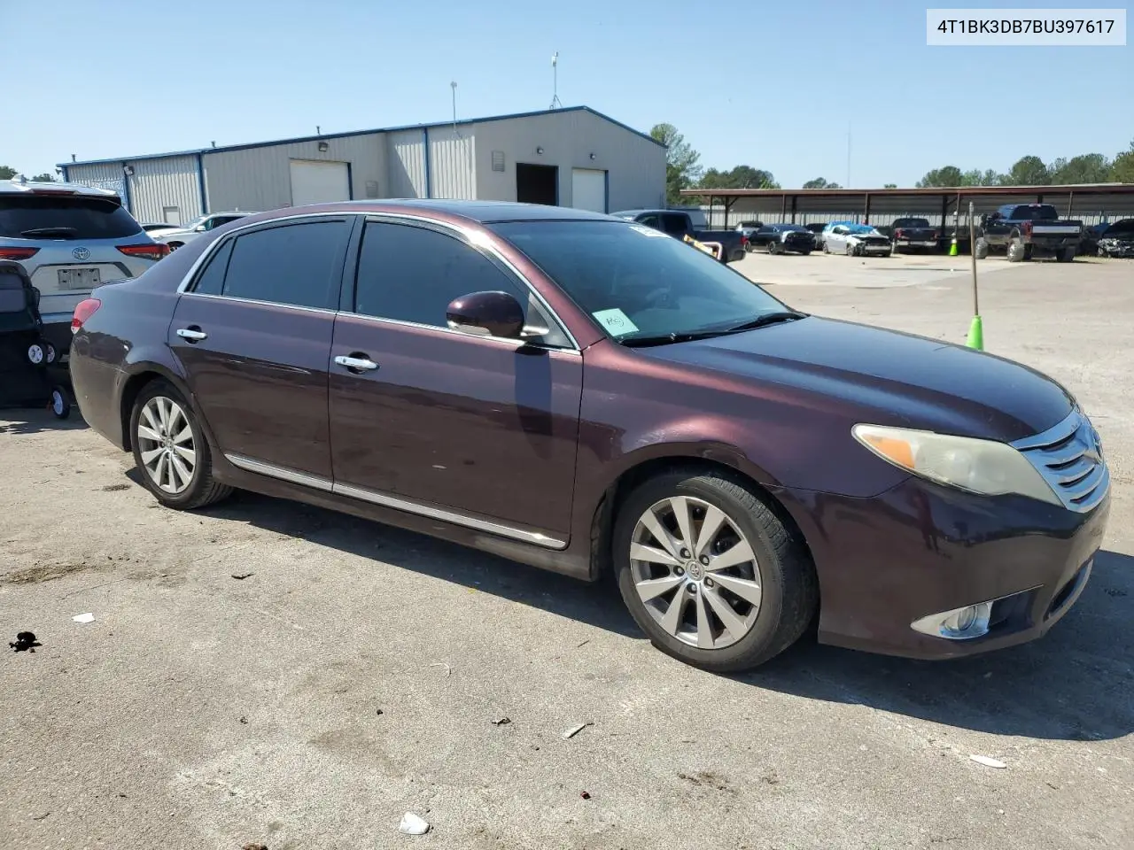 2011 Toyota Avalon Base VIN: 4T1BK3DB7BU397617 Lot: 51995925