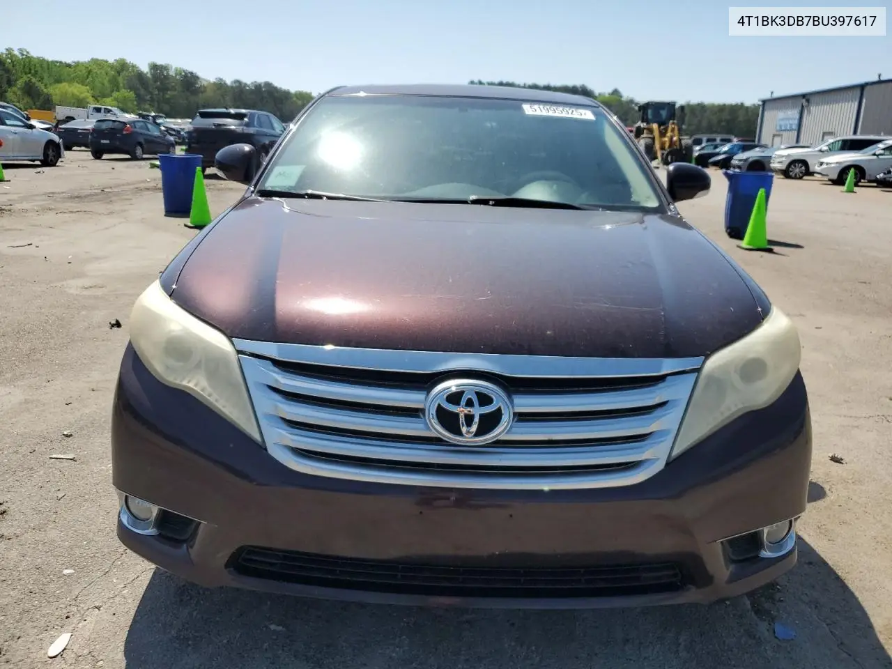 2011 Toyota Avalon Base VIN: 4T1BK3DB7BU397617 Lot: 51995925