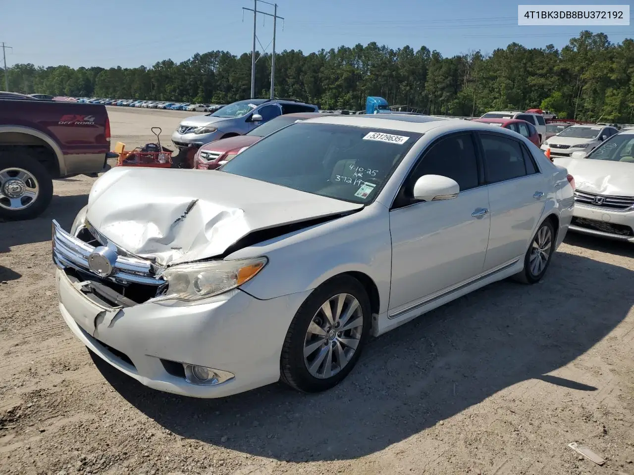 2011 Toyota Avalon Base VIN: 4T1BK3DB8BU372192 Lot: 53129635