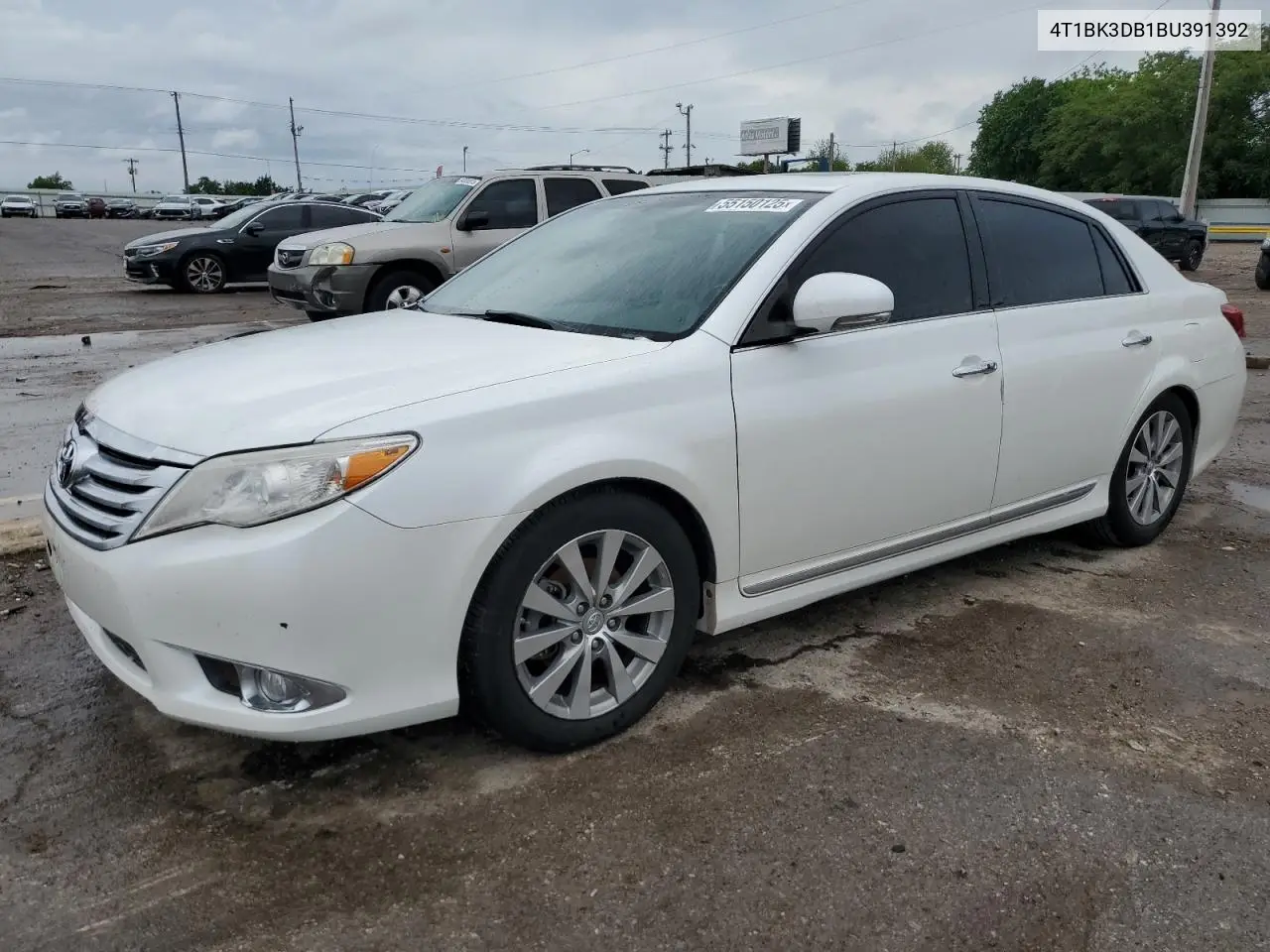 2011 Toyota Avalon Base VIN: 4T1BK3DB1BU391392 Lot: 55150125