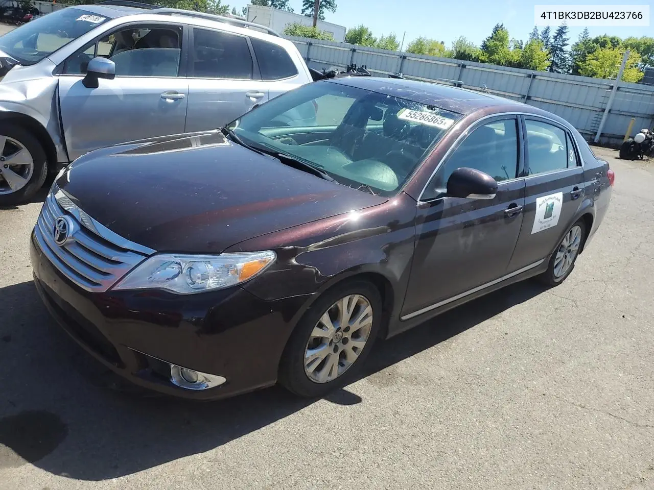 2011 Toyota Avalon Base VIN: 4T1BK3DB2BU423766 Lot: 55286865