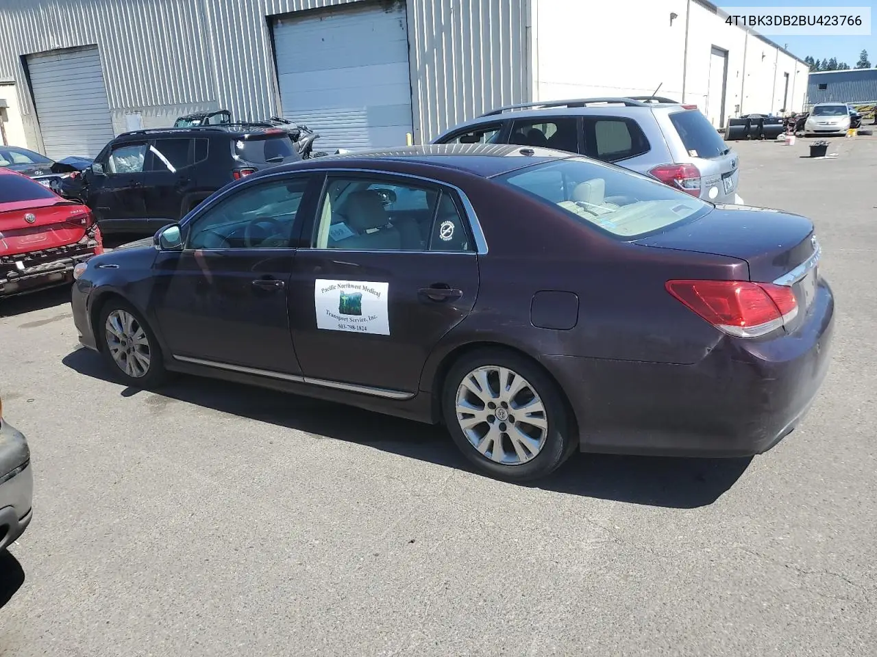 2011 Toyota Avalon Base VIN: 4T1BK3DB2BU423766 Lot: 55286865