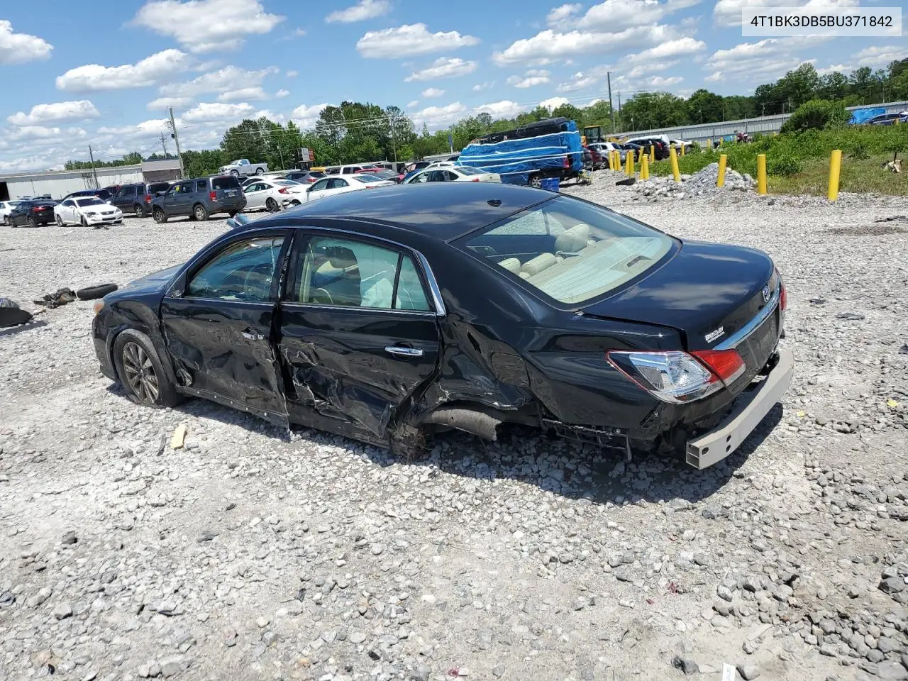 2011 Toyota Avalon Base VIN: 4T1BK3DB5BU371842 Lot: 55394865