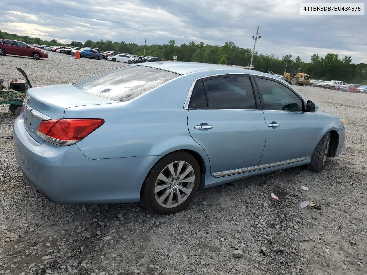 2011 Toyota Avalon Base VIN: 4T1BK3DB7BU434875 Lot: 56509315