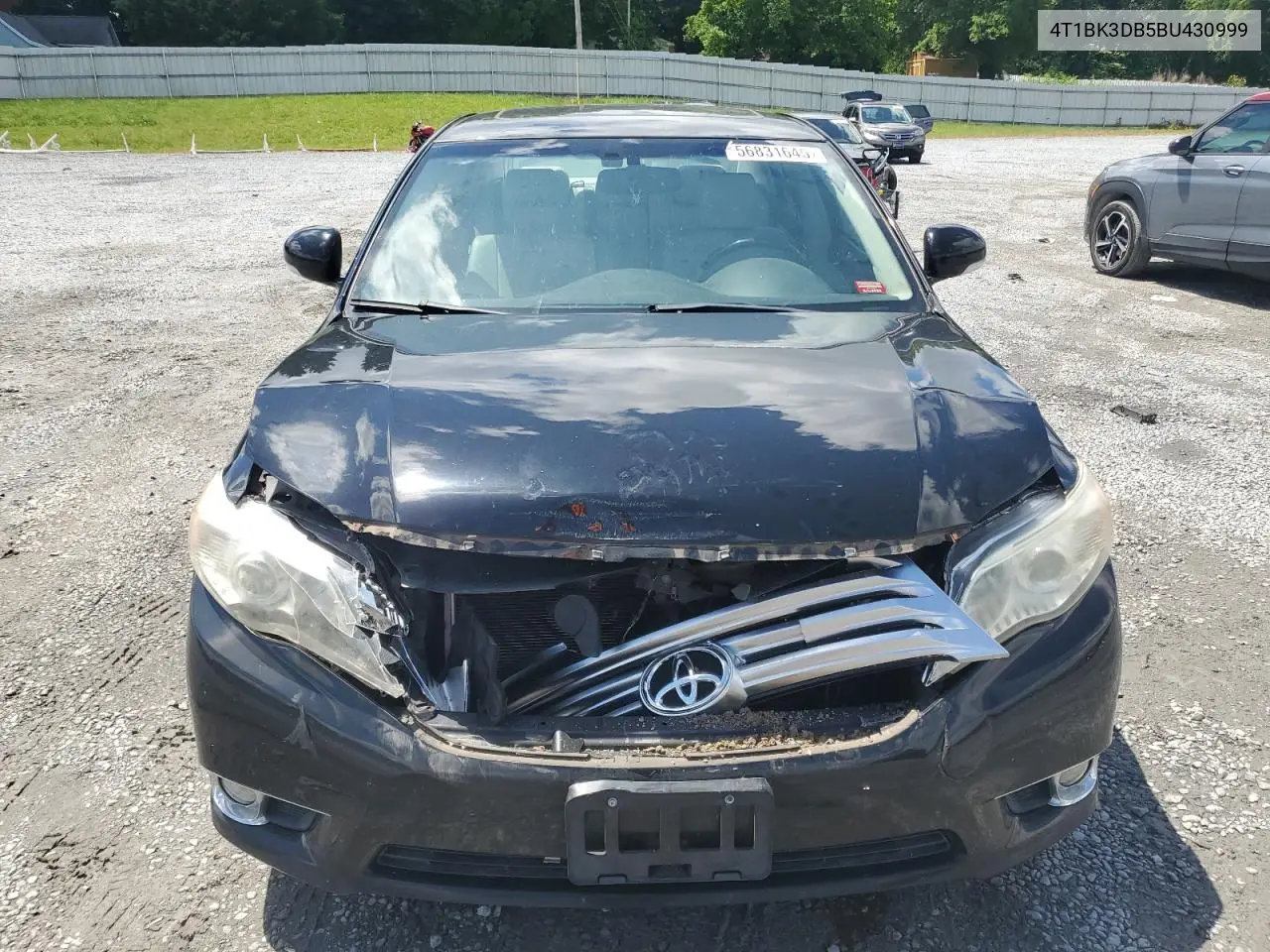 2011 Toyota Avalon Base VIN: 4T1BK3DB5BU430999 Lot: 56831645