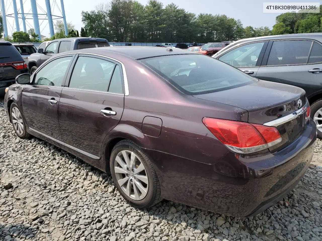 2011 Toyota Avalon Base VIN: 4T1BK3DB9BU411386 Lot: 59257465
