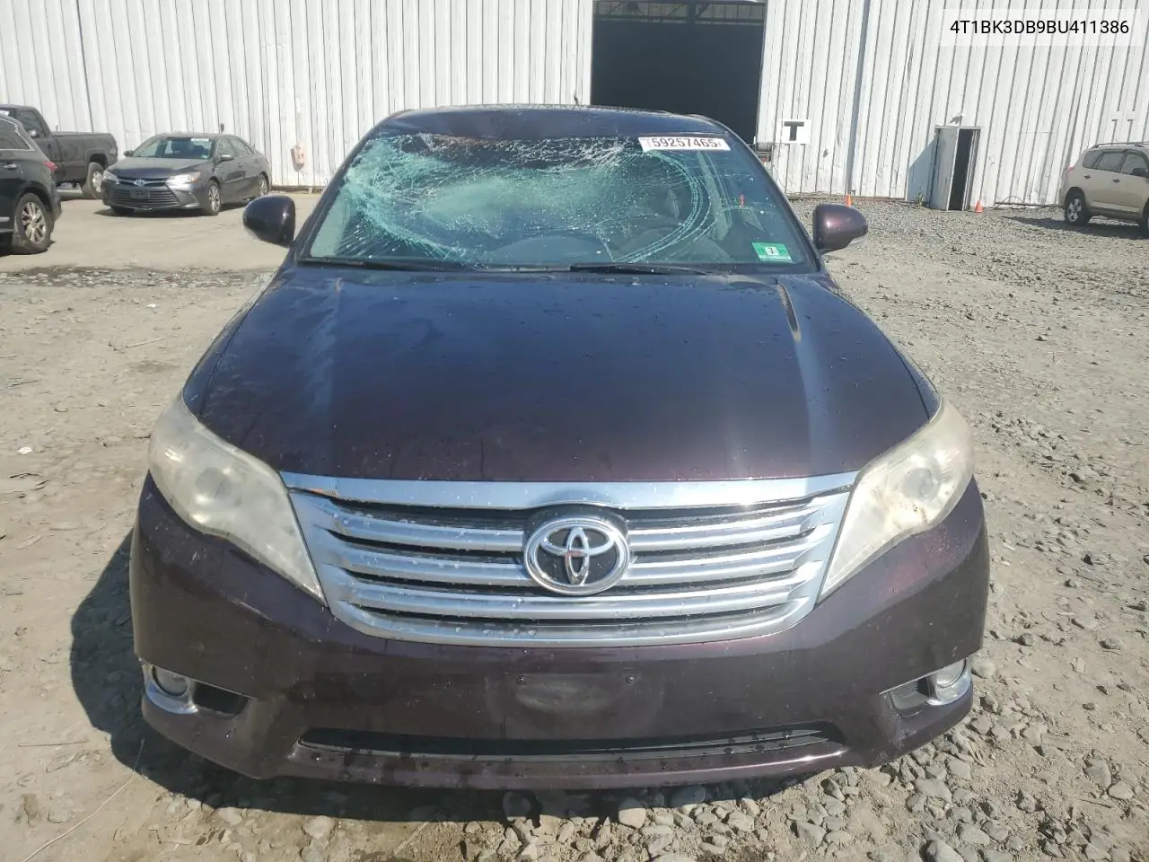 2011 Toyota Avalon Base VIN: 4T1BK3DB9BU411386 Lot: 59257465