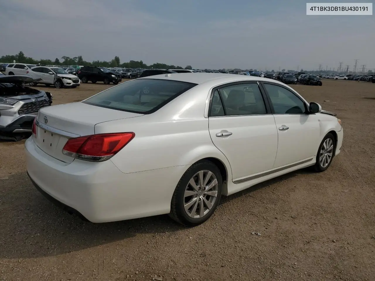 2011 Toyota Avalon Base VIN: 4T1BK3DB1BU430191 Lot: 59849455