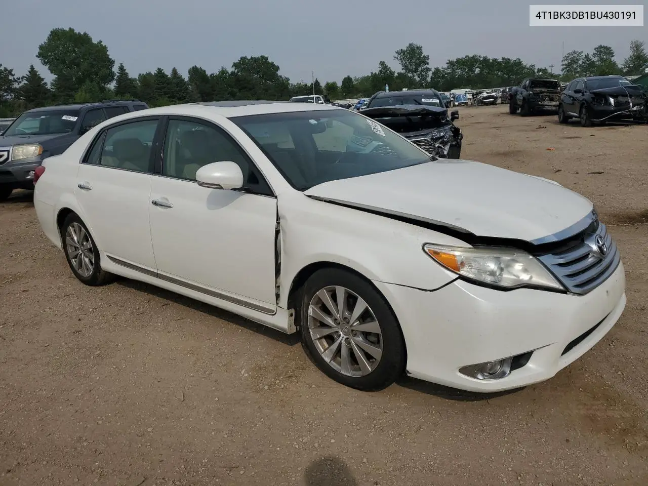 2011 Toyota Avalon Base VIN: 4T1BK3DB1BU430191 Lot: 59849455
