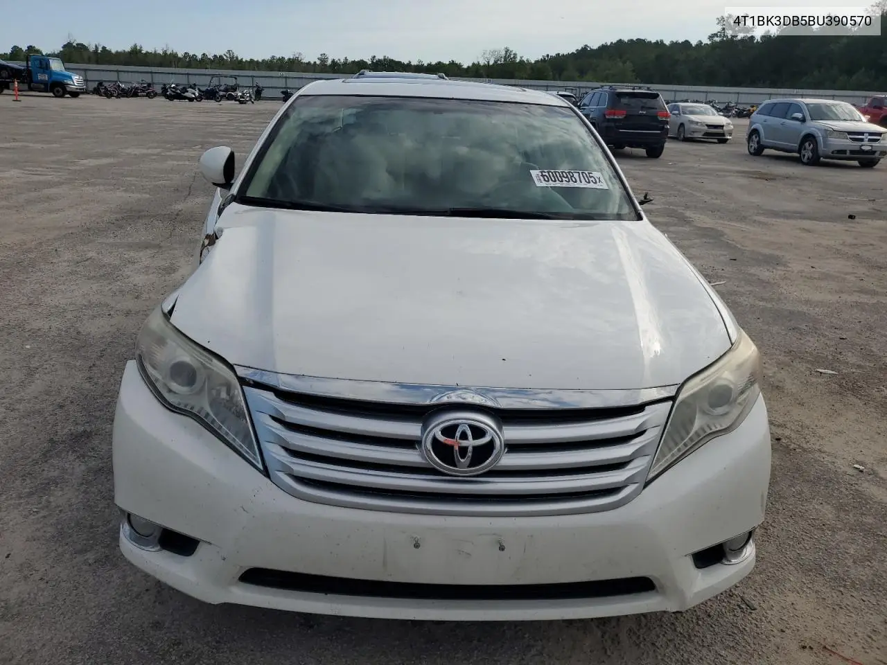 2011 Toyota Avalon Base VIN: 4T1BK3DB5BU390570 Lot: 60098705