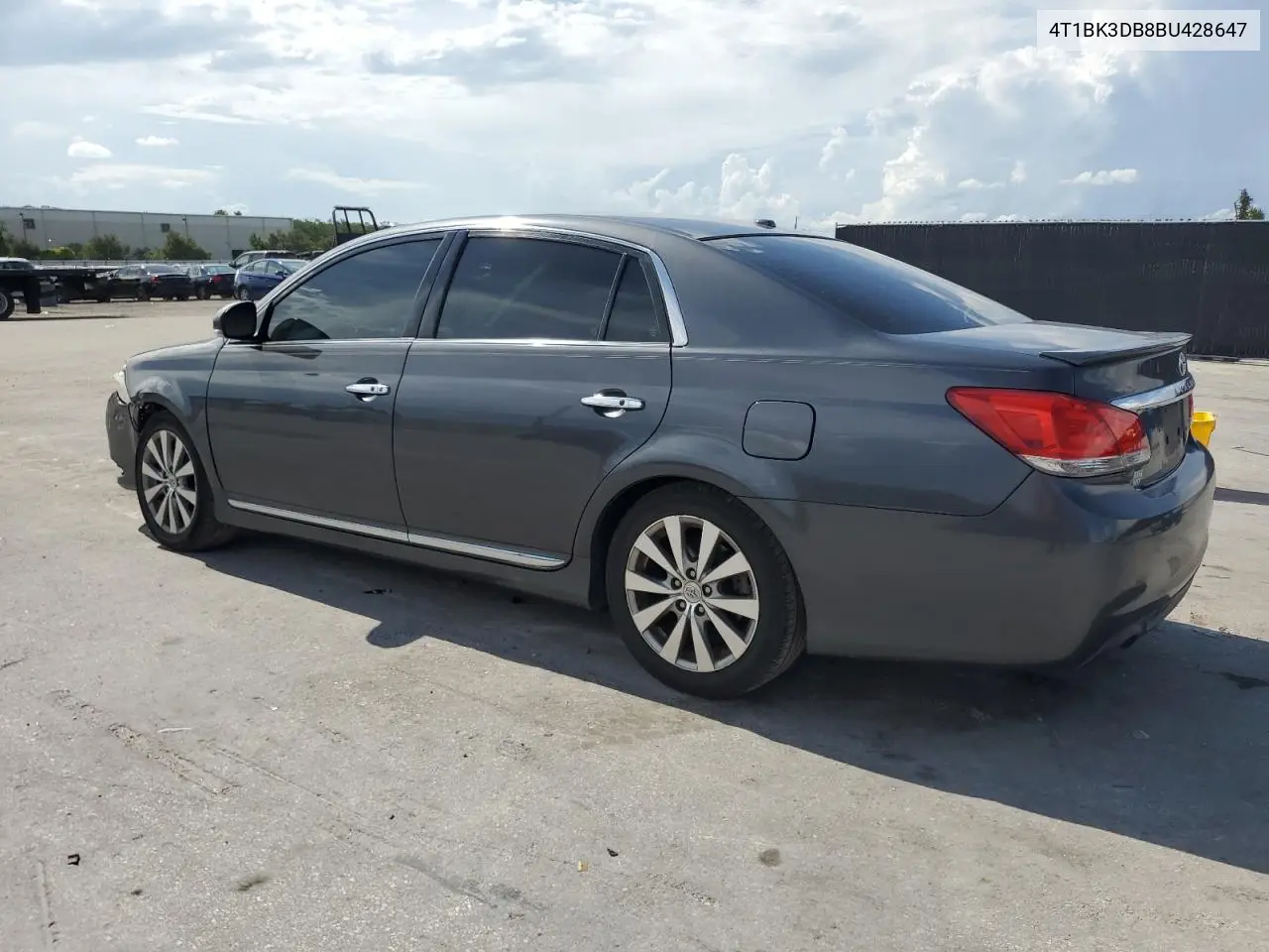 2011 Toyota Avalon Base VIN: 4T1BK3DB8BU428647 Lot: 60460175