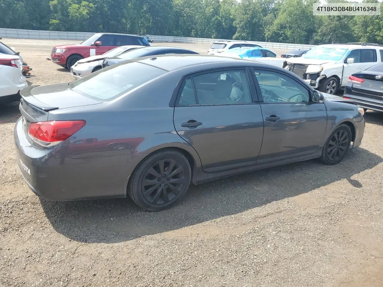 2011 Toyota Avalon Base VIN: 4T1BK3DB4BU416348 Lot: 60656665