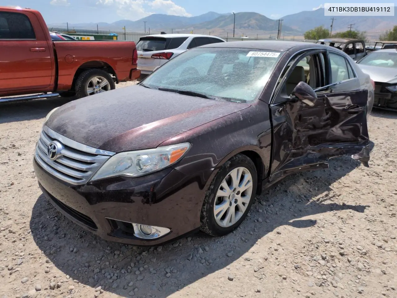 2011 Toyota Avalon Base VIN: 4T1BK3DB1BU419112 Lot: 60754475