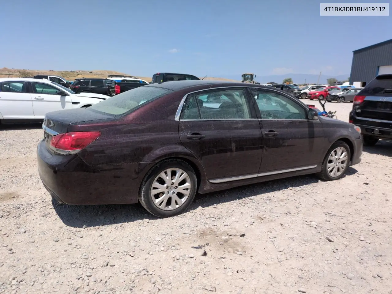 2011 Toyota Avalon Base VIN: 4T1BK3DB1BU419112 Lot: 60754475