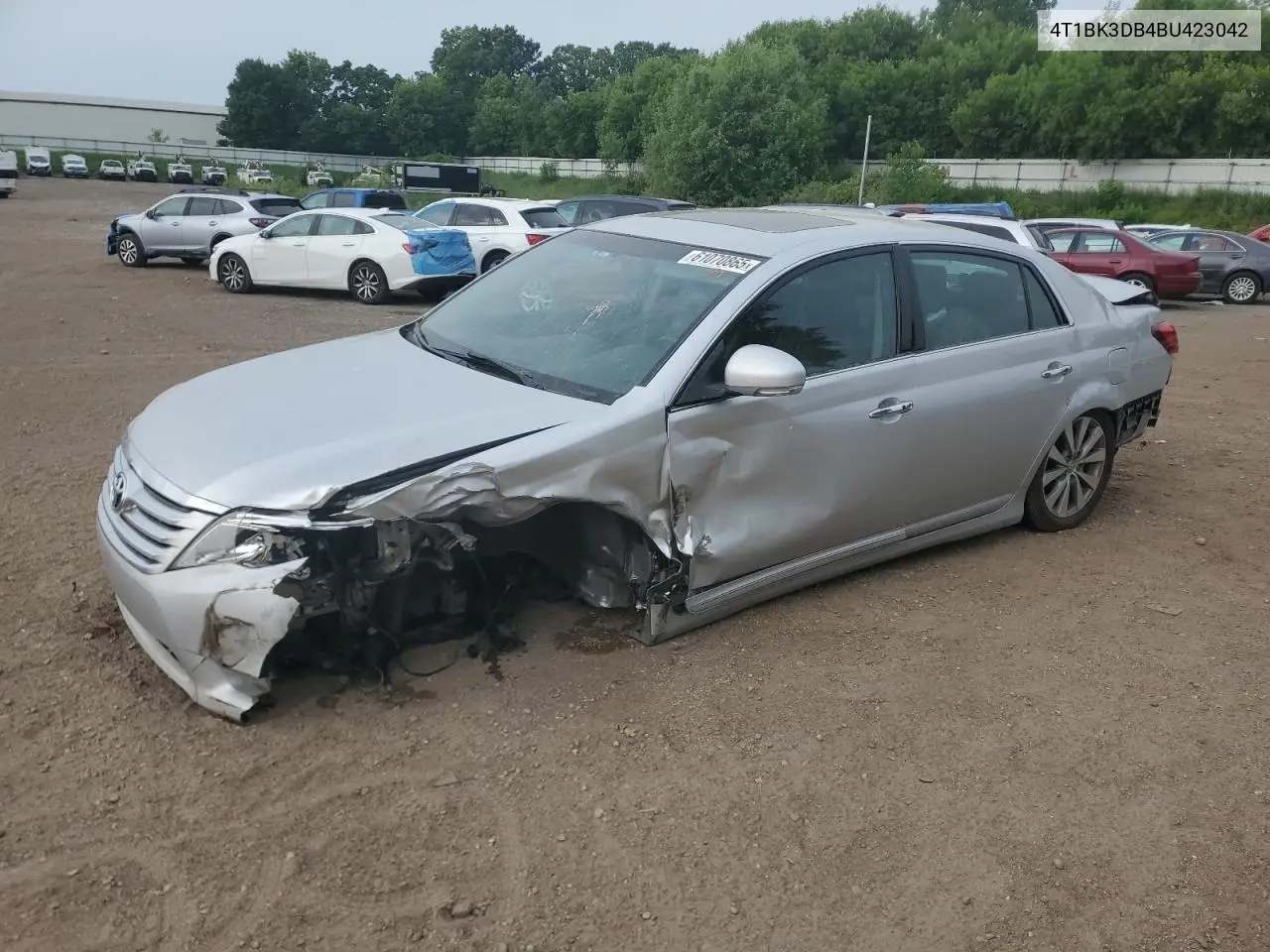2011 Toyota Avalon Base VIN: 4T1BK3DB4BU423042 Lot: 61070865