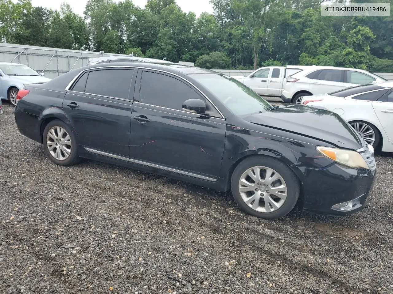 2011 Toyota Avalon Base VIN: 4T1BK3DB9BU419486 Lot: 61262545