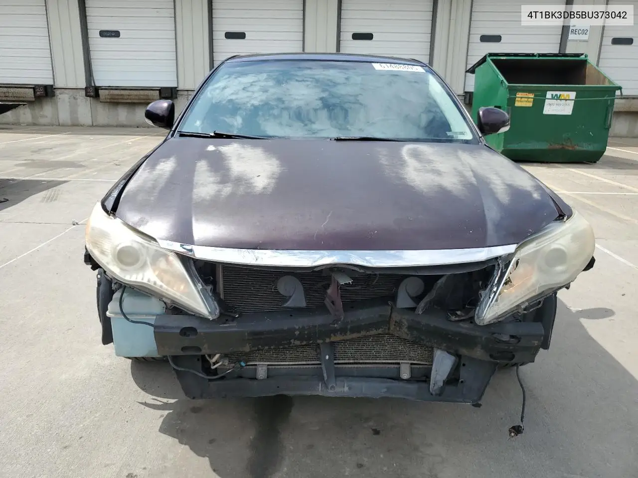 2011 Toyota Avalon Base VIN: 4T1BK3DB5BU373042 Lot: 61488805