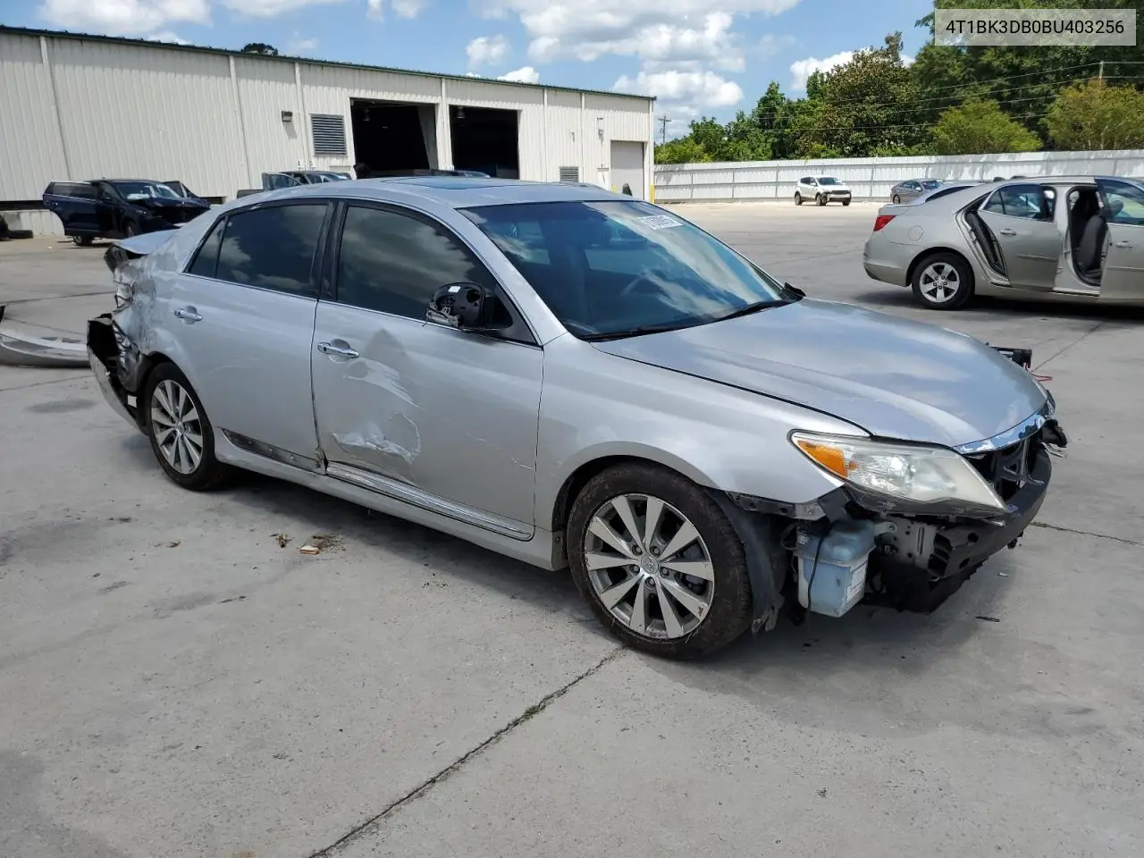 2011 Toyota Avalon Base VIN: 4T1BK3DB0BU403256 Lot: 61608915