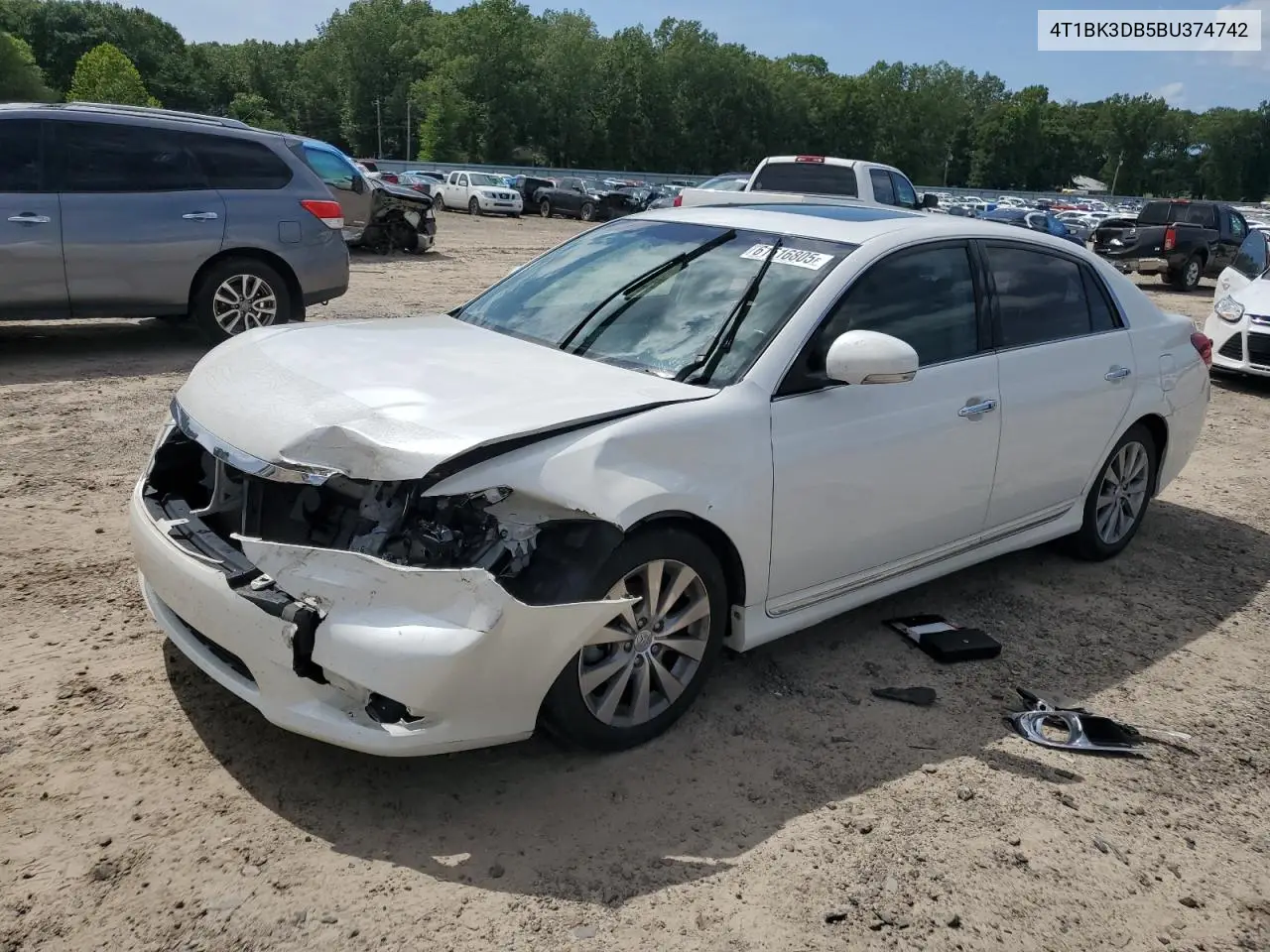 2011 Toyota Avalon Base VIN: 4T1BK3DB5BU374742 Lot: 61616805
