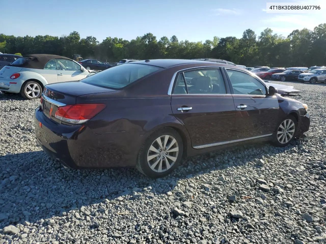 2011 Toyota Avalon Base VIN: 4T1BK3DB8BU407796 Lot: 61911175