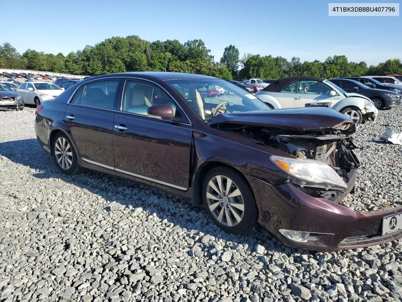 2011 Toyota Avalon Base VIN: 4T1BK3DB8BU407796 Lot: 61911175