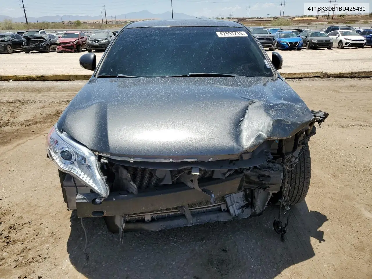2011 Toyota Avalon Base VIN: 4T1BK3DB1BU425430 Lot: 62591215