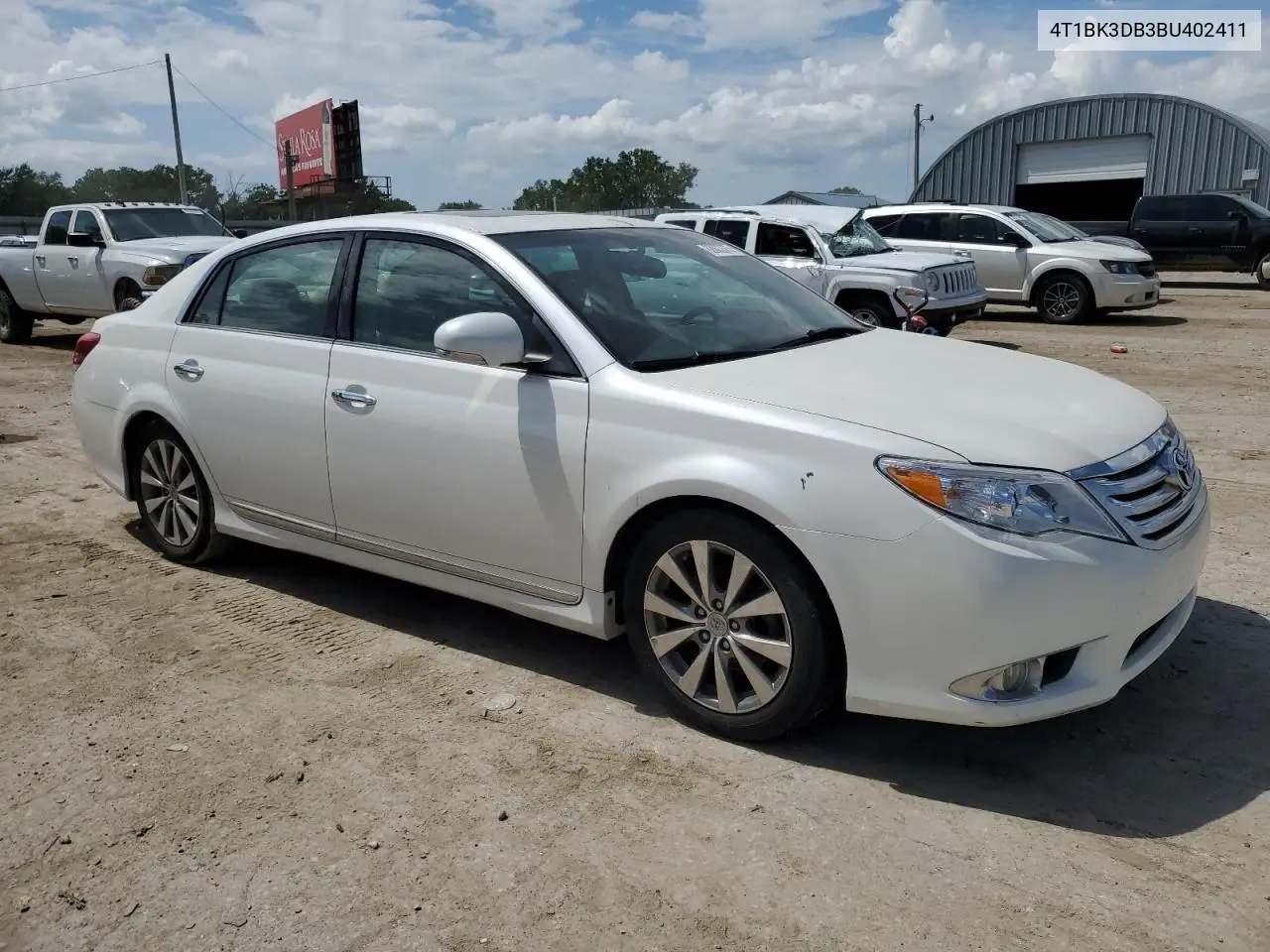 2011 Toyota Avalon Base VIN: 4T1BK3DB3BU402411 Lot: 62863375