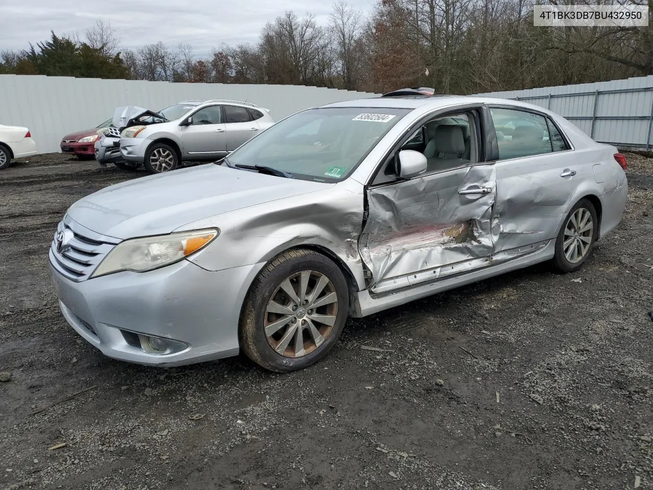 2011 Toyota Avalon Base VIN: 4T1BK3DB7BU432950 Lot: 83602504